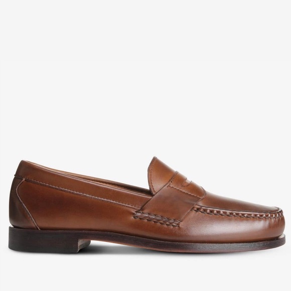 Allen Edmonds Cavanaugh Coffee Brown Penny Loafers - Picture 2 of 16